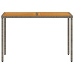 vidaXL Ensemble à manger de jardin 5 Pièces coussins gris résine tressée