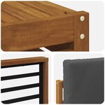 vidaXL Ensemble de canapés d'extérieur 8 Pièces Naturel et Anthracite