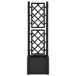 vidaXL Lit surélevé de jardin treillis système d'arrosage Anthracite
