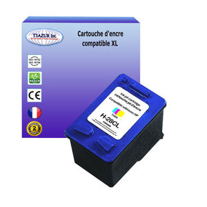 Cartouche compatible avec HP OfficeJet 5510, 5515, 5605, 5605z, 5608 remplace HP 28 -  Couleur - 18ml - T3AZUR