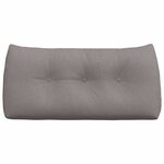 vidaXL Coussin de Dos Taupe 100 x 24 x 50 cm tissu
