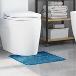 vidaXL Tapis de bain Bleu 50 x 50 cm Polypropylène
