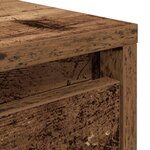 vidaXL Table basse avec tiroirs vieux bois 70 5x70x40 cm