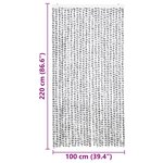 vidaXL Moustiquaire Gris clair et gris foncé 100x220 cm Chenille