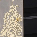 vidaXL Meuble TV Gris 105 x 33 x 46 cm Bois de mangue massif