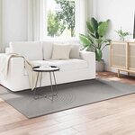vidaXL Tapis de surface HUARTE Gris 200 x 140 cm Polyester