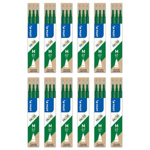 Set de 3 Recharges pour Roller FriXion Ball et Clicker Pointe Moyenne Vert x 12 PILOT