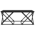 vidaXL Table basse Chêne noir 100 x 49 x 40 cm Bois d'ingénierie
