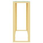 vidaXL Table console 110x30x70 cm acier inoxydable et verre