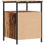 vidaXL Table de chevet vieux bois 44x45x60 cm bois d'ingénierie