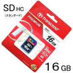 Carte mémoire Secure Digital (SD) Transcend 16 Go SDHC Class 10