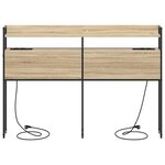 vidaXL Tête de lit de rangement Chêne sonoma 135 cm Bois d'ingénierie