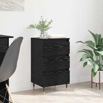 vidaXL Buffet avec tiroir Chêne noir 35 x 40 x 70 cm Bois d'ingénierie
