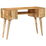 vidaXL Bureau avec tiroirs 110x47x76 cm bois de manguier solide