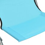 vidaXL Chaises de plage pliables 2 Pièces Turquoise Tissu