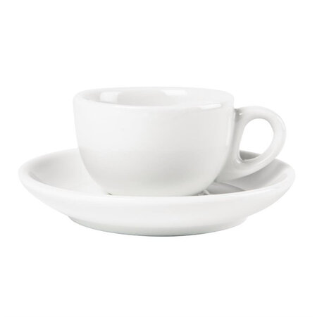 Tasses à espresso blanches 85ml - lot par 12 - olympia -  - porcelaine