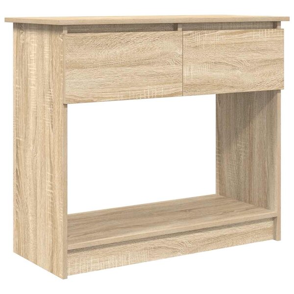 vidaXL Table console avec tiroirs chêne sonoma 85 5x38 5x74 5 cm