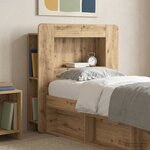 vidaXL Cabinet de Tête de Lit Chêne artisanal Bois d’ingénierie
