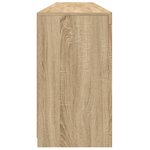 vidaXL Buffet avec lumières LED chêne sonoma 181 5x37x67 cm