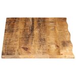vidaXL Dessus de table 120x60x3 8cm bord vif bois massif manguier brut