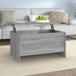 Vidaxl table basse sonoma gris 80x55 5x41 5 cm bois d'ingénierie