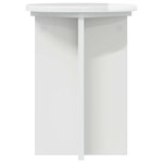 vidaXL Support de Plante 2 pièces Blanc brillant Ø29 5 x 40 cm