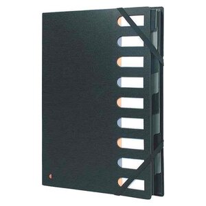 Trieur rigide HARMONIKA® Exactive® dos extensible 9 compartiments - Noir EXACOMPTA