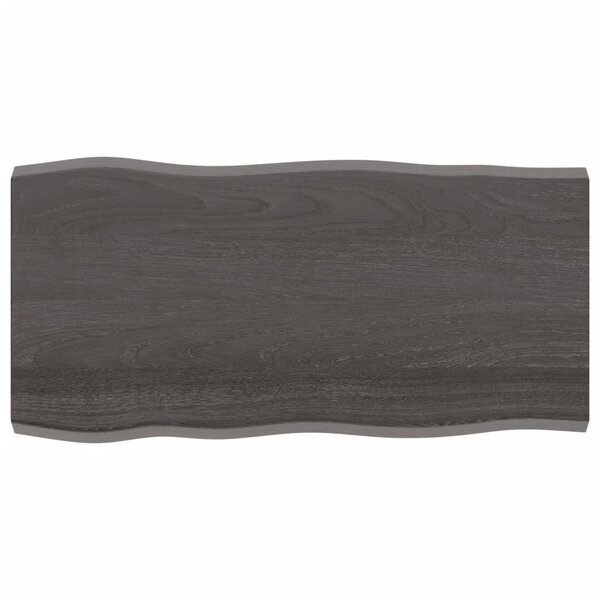 vidaXL Dessus de table bois massif traité bordure assortie