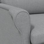 vidaXL Fauteuil gris clair 52 cm en tissu.