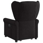 vidaXL Fauteuil inclinable électrique noir tissu