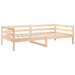 vidaXL Lit de jour sans matelas 80x200 cm bois de pin massif