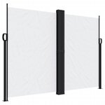 vidaXL Auvent latéral rétractable blanc 180x600 cm