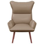 vidaXL Fauteuil Relaxant en Similicuir Cappuccino