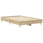 vidaXL Cadre de lit sans matelas chêne sonoma 140x190 cm