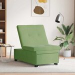 vidaXL Canapé-Lit Vert clair 194 x 67 x 82 cm Velours