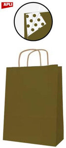 Paq 50 Sacs 25X11X31 Kraft Or
