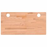 vidaXL Dessus de bureau 100x50x2 5 cm bois massif de hêtre