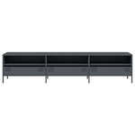 vidaXL Meuble TV anthracite 202x39x43 5 cm acier laminé à froid