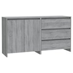 vidaXL Buffets 2 Pièces Sonoma gris Bois d'ingénierie