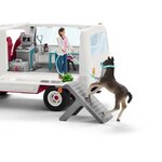 Schleich figurine 42370 - vétérinaire mobile avec poulain hanovrien - cheval - horse club