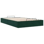 vidaXL Cadre de lit ottoman sans matelas vert foncé 120x200 cm velours