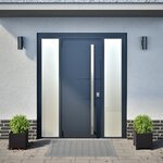 vidaXL Jardinières 2 Pièces noir 30x30x30 cm acier