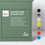 Boîte à colis moyenne 1 porte Verte à accès frontal Acier galvanisé SMART PARCEL BOX™