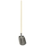vidaXL Tête de pelle Argent 33 x 21 cm Acier enduit de poudre