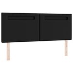 Tête de lit vidaXL Design Sobre Noir 160 cm Cuir Synthétique
