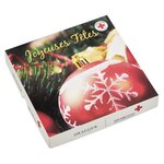 Lot de 6 cartes de voeux avec enveloppe  coffret croix-rouge joyeuses fêtes - draeger paris