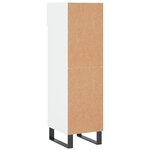 vidaXL Armoire à chaussure Blanc brillant 30x35x105 cm Bois ingénierie