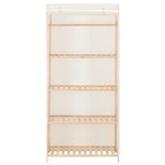 vidaXL Garde-robe Blanc 79 x 40 x 170 cm Tissu
