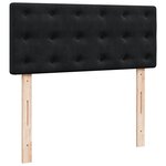 vidaXL Cadre de lit ottoman avec matelas noir 120x200 cm velours