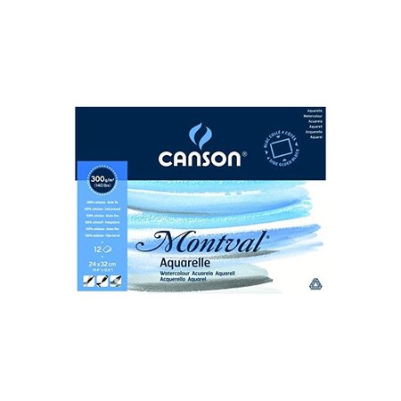 CANSON Bloc de papier aquarelle "Montval", 240 x 320 mm
